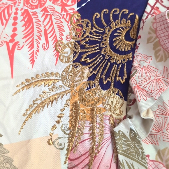 Anthropologie Elevenses Patchwork Iced Juniper Blazer Jacket Size 8 - Picture 11 of 16